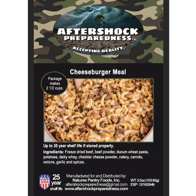 Cheeseburger Meal | 1 Pouch | Aftershock Preparedness